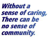Caring = Community